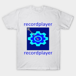 Blue Record Player T-Shirt